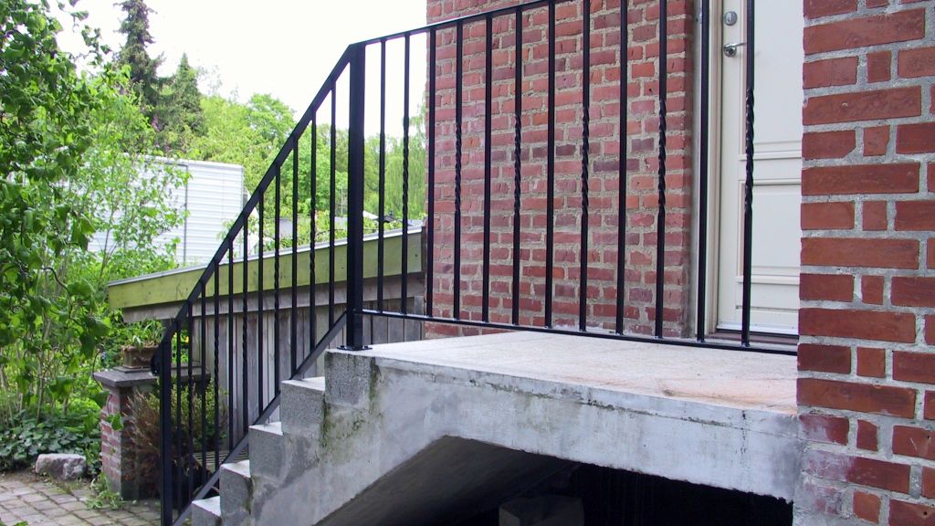 smedejerns gelænder GL-40, jerngelænder, trappegelænder, trappeværn, trappegitter